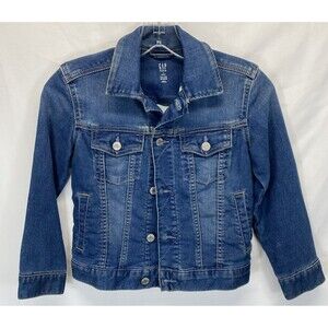 Gap Denim Womens Jean Jacket Size S Regular Trucker Blue Pockets